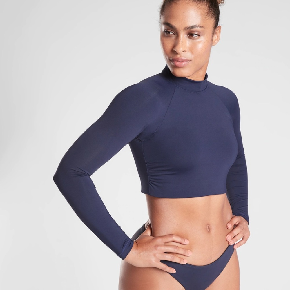 NWT Athleta North Point Crop Rashguard